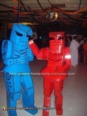 Homemade Rockem Sockem Robots Costume