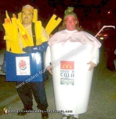 Homemade Romeo and Juliet of Fast Food Couple Costume