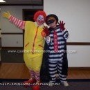 Homemade Ronald McDonald and Hamburgler Costume