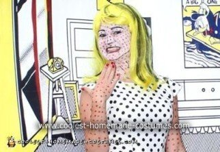 Homemade Roy Lichtenstein Comic Girl Costume