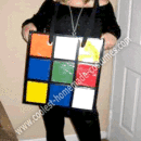 Homemade Rubik's Cube Costume