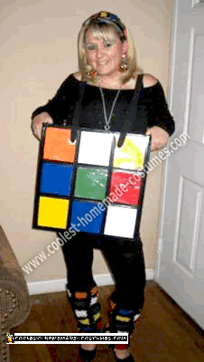 Homemade Rubik's Cube Costume