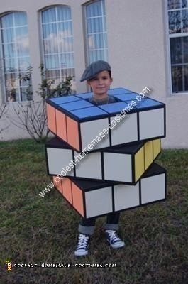 Homemade Rubik's Cube Costume