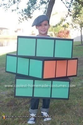 Homemade Rubik's Cube Costume