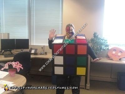 Homemade Rubik's Cube Halloween Costume Idea