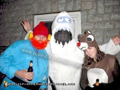 Homemade Rudolph the Red Nosed Reindeer Character Costumes