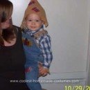 Homemade Scarecrow Toddler Halloween Costume