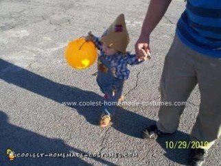 Homemade Scarecrow Toddler Halloween Costume