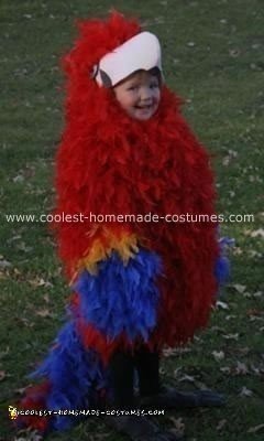 Homemade Scarlet Macaw Costume