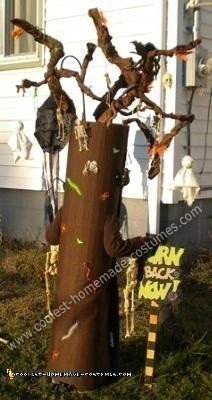 Homemade Scary Tree Costume