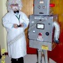 Homemade Scientist and his Robot Halloween Costumes