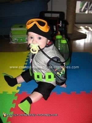 Coolest Homemade Scuba Diving Baby Costume