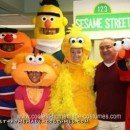 Homemade Sesame Street Group Halloween Costume Ideas