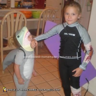 Homemade Shark Attack Costume