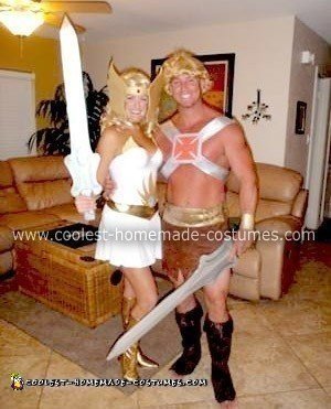 Homemade She-Ra and He-Man Couple Costume