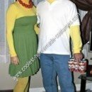 Homemade Simpsons Couple Halloween Costume Idea