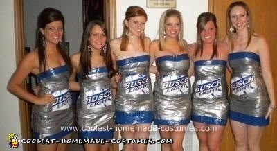 Homemade Six Pack of Busch Group Costume