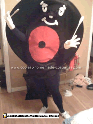 Homemade Size Small Record Costume