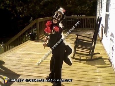 Homemade Skunk Flower Costume