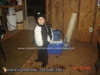 Homemade Skunk Halloween Costume