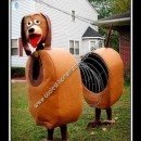 Homemade Slinky Dog Couple Costume