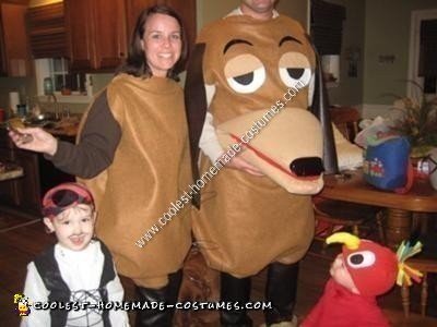 Homemade Slinky Dog Halloween Costume