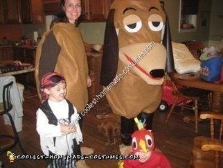 Homemade Slinky Dog Halloween Costume