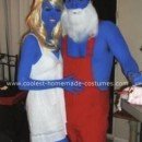 Homemade Smurfette and Papa Smurf