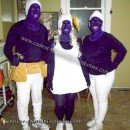 Homemade Smurfette, Brainy and Handy Smurf Costumes