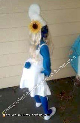 Homemade Smurfette Costume