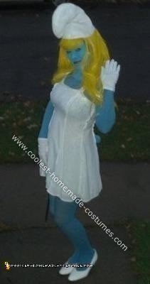 Homemade Smurfette Halloween Costume