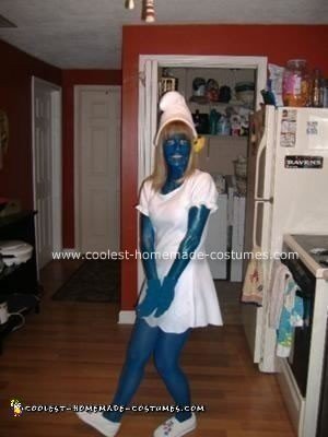 Homemade Smurfette Halloween Costume