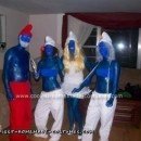 Homemade Smurfs Group Costume