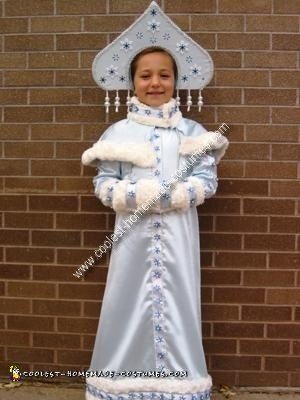 Homemade Snegurochka Russian Snow Maiden Costume