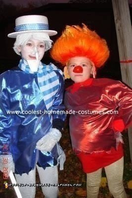 Homemade Snow Miser and Heat Miser Costumes