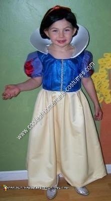 Homemade Snow White Halloween Costume