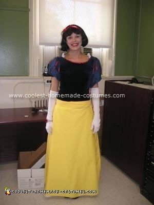 Homemade Snow White Halloween Costume