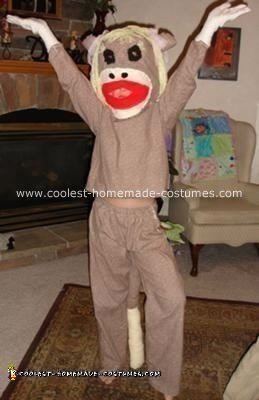 Homemade Sock Monkey Costume