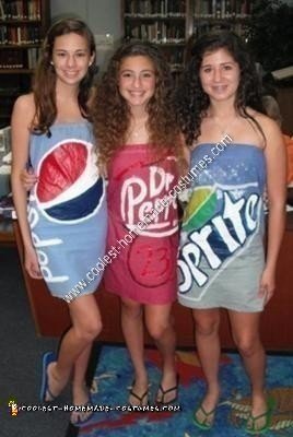 Homemade Soda Can Group Halloween Costume