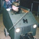 Homemade Soldier in a Humvee Wheelchair Costume