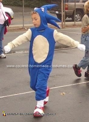 Homemade Sonic the Hedgehog Costume