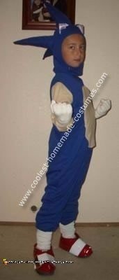 Homemade Sonic the Hedgehog Costume