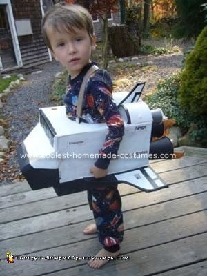 Homemade Space Shuttle Halloween Costume