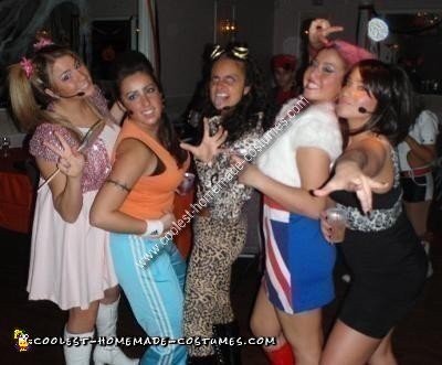 Homemade Spice Girls Group Costume