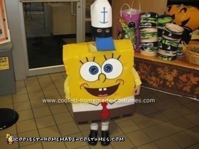 Homemade Sponge Bob Square Pants Costume