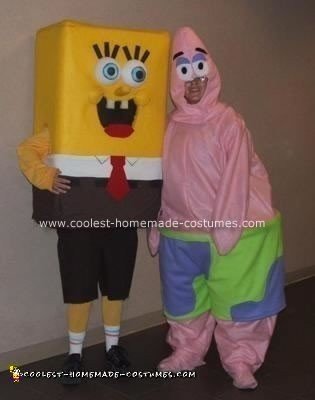 Homemade Spongebob and Patrick Costumes