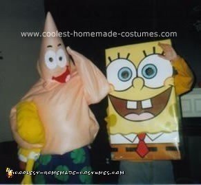 Homemade Spongebob and Patrick Costumes