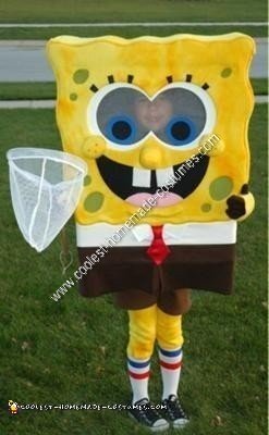 Homemade SpongeBob and Plankton Couple Costume
