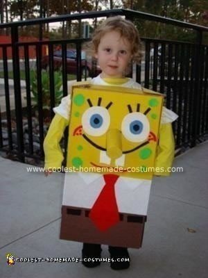 Homemade Spongebob Halloween Costume