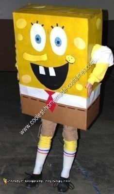 Homemade Spongebob Halloween Costume Idea